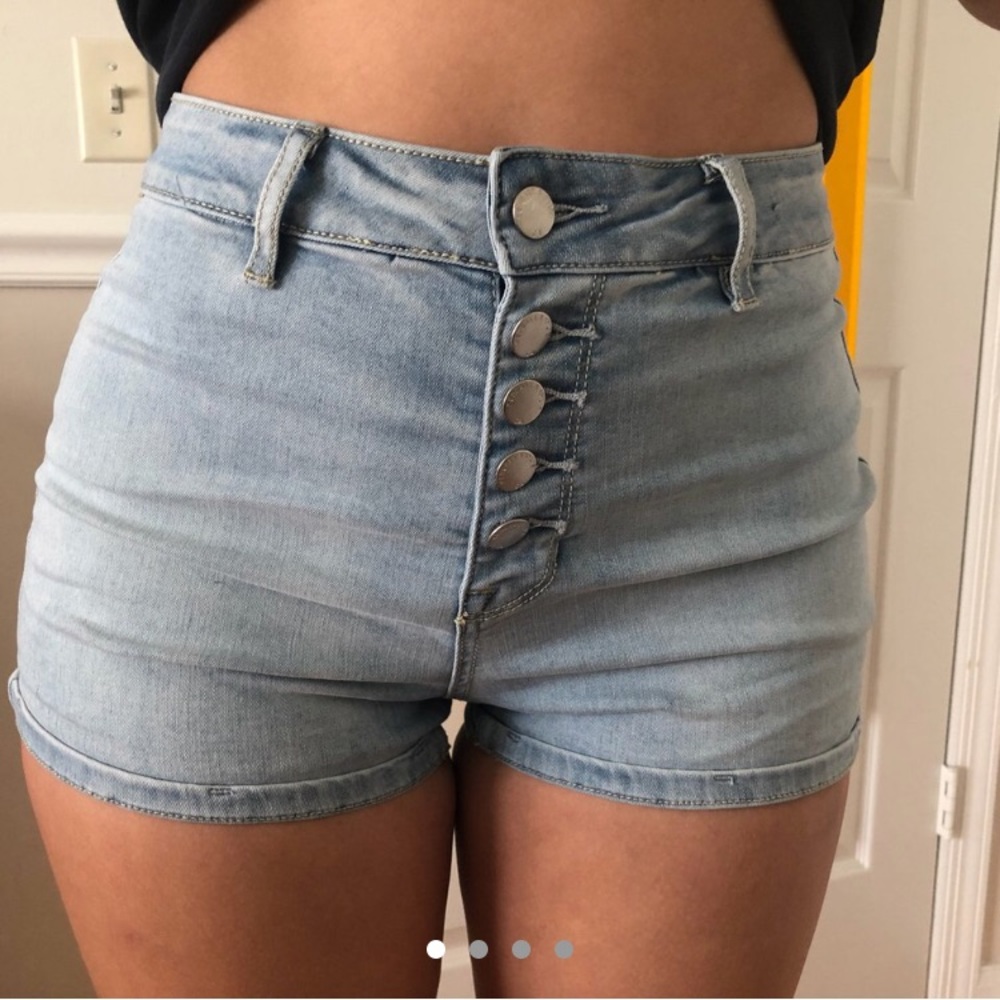 Blue jean shorts